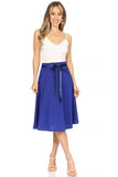 Moa Collection Solid, A-line, knee length skirt