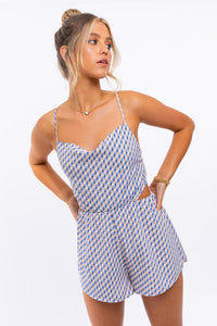 LE LIS COWL NECK ROMPER