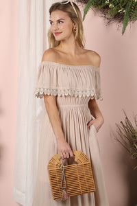 Ninexis Off the Shoulder Flowy Maxi Dress