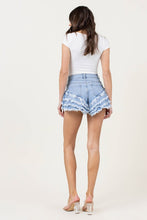 Load image into Gallery viewer, Vibrant M.i.U FRINGE DENIM SHORTS