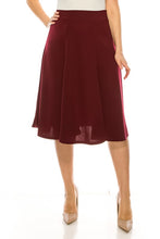 Load image into Gallery viewer, Moa Collection Plus size, paneled, A-line midi skirt