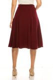 Moa Collection Plus size, paneled, A-line midi skirt