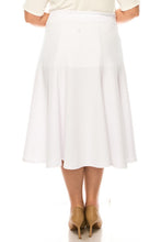 Load image into Gallery viewer, Moa Collection Plus size, paneled, A-line midi skirt