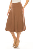 Moa Collection Plus size, paneled, A-line midi skirt