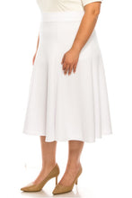 Load image into Gallery viewer, Moa Collection Plus size, paneled, A-line midi skirt