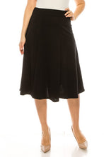 Load image into Gallery viewer, Moa Collection Plus size, paneled, A-line midi skirt