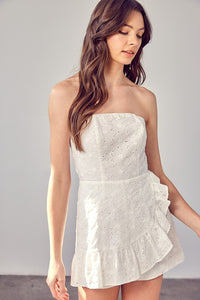 Do + Be Collection EYELET RUFFLE ROMPER