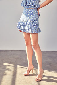 Do + Be Collection EYELET RUFFLE SKIRT