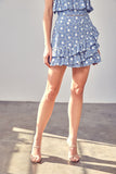 Do + Be Collection EYELET RUFFLE SKIRT