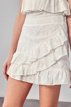 Load image into Gallery viewer, EYELET RUFFLE SKIRT