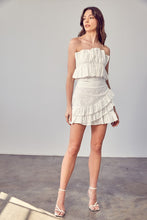 Load image into Gallery viewer, EYELET RUFFLE SKIRT