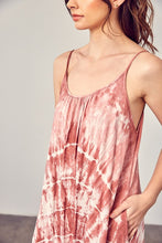 Load image into Gallery viewer, Mustard Seed TIE DYE CAMI MAXI DRESS