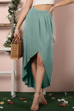 Load image into Gallery viewer, Ninexis Hi Low Pleated Detailed Flowy Summer Skirt