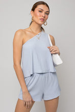 Load image into Gallery viewer, Gilli Sleeveless One Shoulder Layered Top Romper