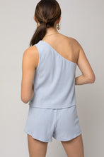 Load image into Gallery viewer, Gilli Sleeveless One Shoulder Layered Top Romper