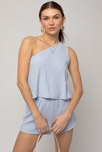 Load image into Gallery viewer, Gilli Sleeveless One Shoulder Layered Top Romper