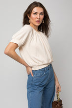 Load image into Gallery viewer, Gilli Shirring Neck Rib Top