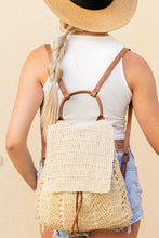 Load image into Gallery viewer, Aili&#39;s Corner Woven Straw Backpack