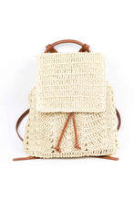 Load image into Gallery viewer, Aili&#39;s Corner Woven Straw Backpack