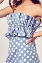 Load image into Gallery viewer, RUFFLE POLKA DOT DRESS