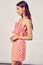 Load image into Gallery viewer, RUFFLE POLKA DOT DRESS