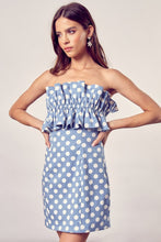 Load image into Gallery viewer, RUFFLE POLKA DOT DRESS