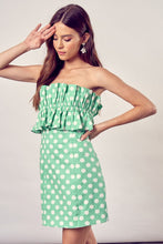 Load image into Gallery viewer, RUFFLE POLKA DOT DRESS