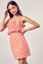 Load image into Gallery viewer, RUFFLE POLKA DOT DRESS