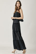 Load image into Gallery viewer, Mustard Seed PIN STRIPE PRINT TUBE MAXI DRESS