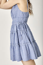 Load image into Gallery viewer, Mustard Seed SIDE TASSEL STRAP TIERED POLKA DOT DRESS