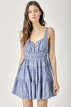 Load image into Gallery viewer, Mustard Seed SIDE TASSEL STRAP TIERED POLKA DOT DRESS