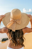 Scallop Edge Bow Accent Sunhat