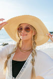 Scallop Edge Bow Accent Sunhat