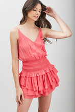 Load image into Gallery viewer, Do + Be Collection WRAP SMOCKED WAIST RUFFLE DRESS
