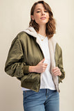 Sweet Generis REVERSIBLE ALL WEATHER FUR LINED BOMBER JACKET