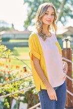 Load image into Gallery viewer, Hailey &amp; Co Full Size Color Block Short Sleeve Top