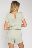 Gilli S/S V-NECK FRONT OVERLAP ROMPER