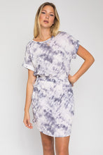 Load image into Gallery viewer, Gilli SHORT DOLMAN, ROLL-UP SLEEVE, SIDE TIE WAIST DRESS