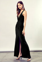 Load image into Gallery viewer, Mustard Seed TWIST-FRONT SIDE LEG SLIT KNIT DRESS