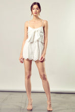 Load image into Gallery viewer, SCALLOP EDGE FRONT TIE UP ROMPER