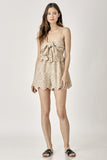 Mustard Seed SCALLOP EDGE FRONT TIE UP ROMPER