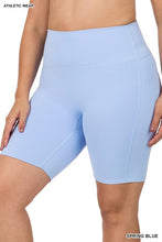 Load image into Gallery viewer, ZENANA PLUS ATHLETIC HIGH RISE BIKER SHORTS