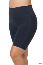 Load image into Gallery viewer, ZENANA PLUS ATHLETIC HIGH RISE BIKER SHORTS