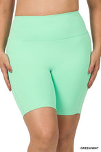 Load image into Gallery viewer, ZENANA PLUS ATHLETIC HIGH RISE BIKER SHORTS