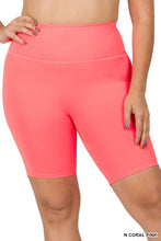 Load image into Gallery viewer, ZENANA PLUS ATHLETIC HIGH RISE BIKER SHORTS