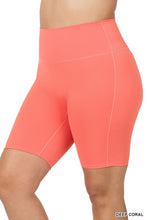 Load image into Gallery viewer, ZENANA PLUS ATHLETIC HIGH RISE BIKER SHORTS