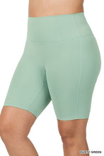 Load image into Gallery viewer, ZENANA PLUS ATHLETIC HIGH RISE BIKER SHORTS