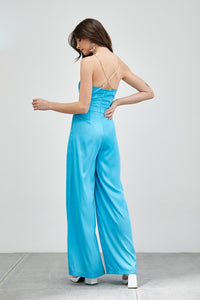 Do + Be Collection COWL NECK TRIM DETAIL JUMPSUIT