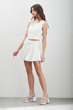 Do + Be Collection SIDE RUCHED RUFFLE SKORT