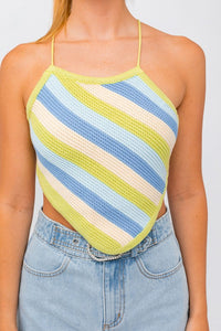 LE LIS SLEEVELESS KINT CROPPED TOP